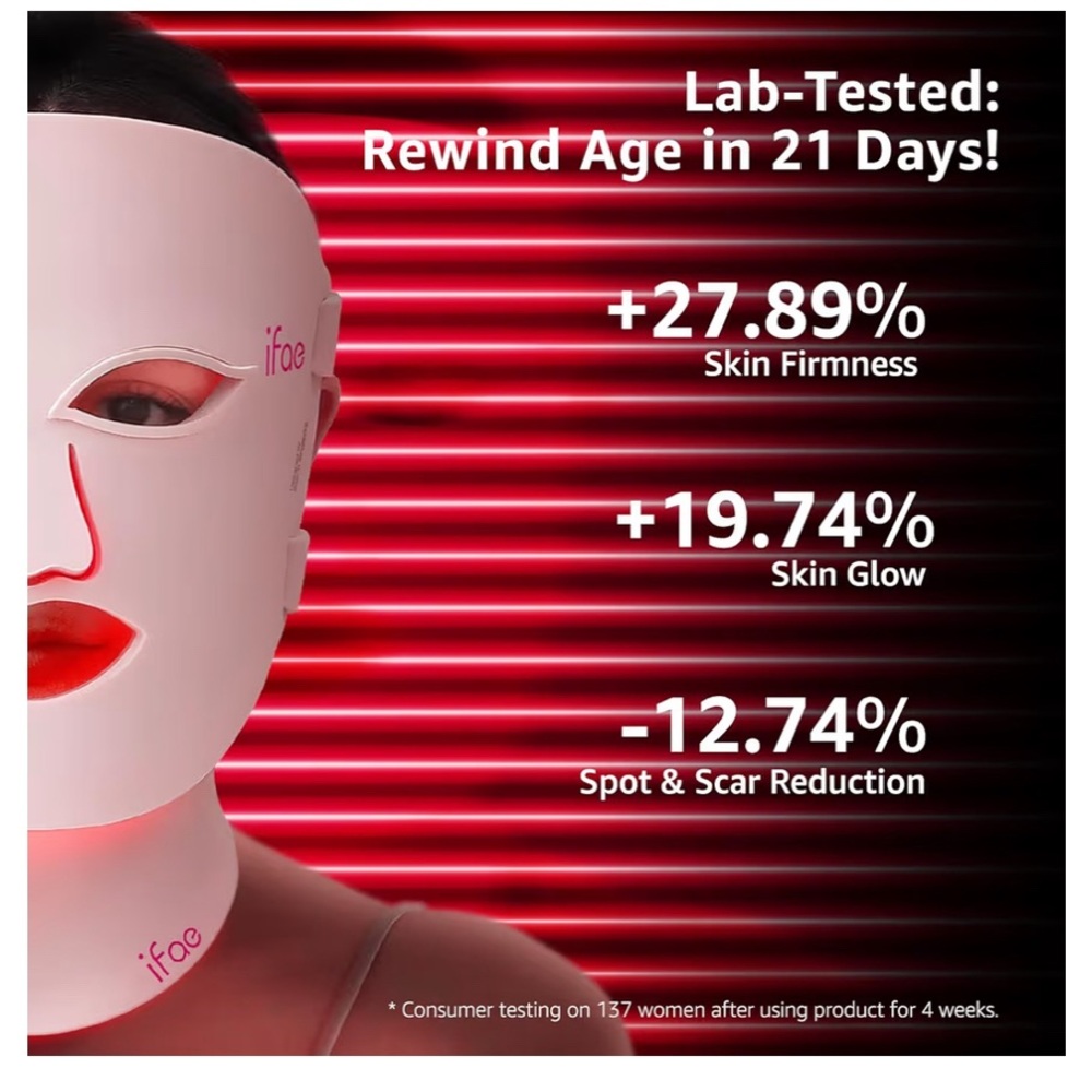 LED Skincare Mask - White - Picture 4 of 5